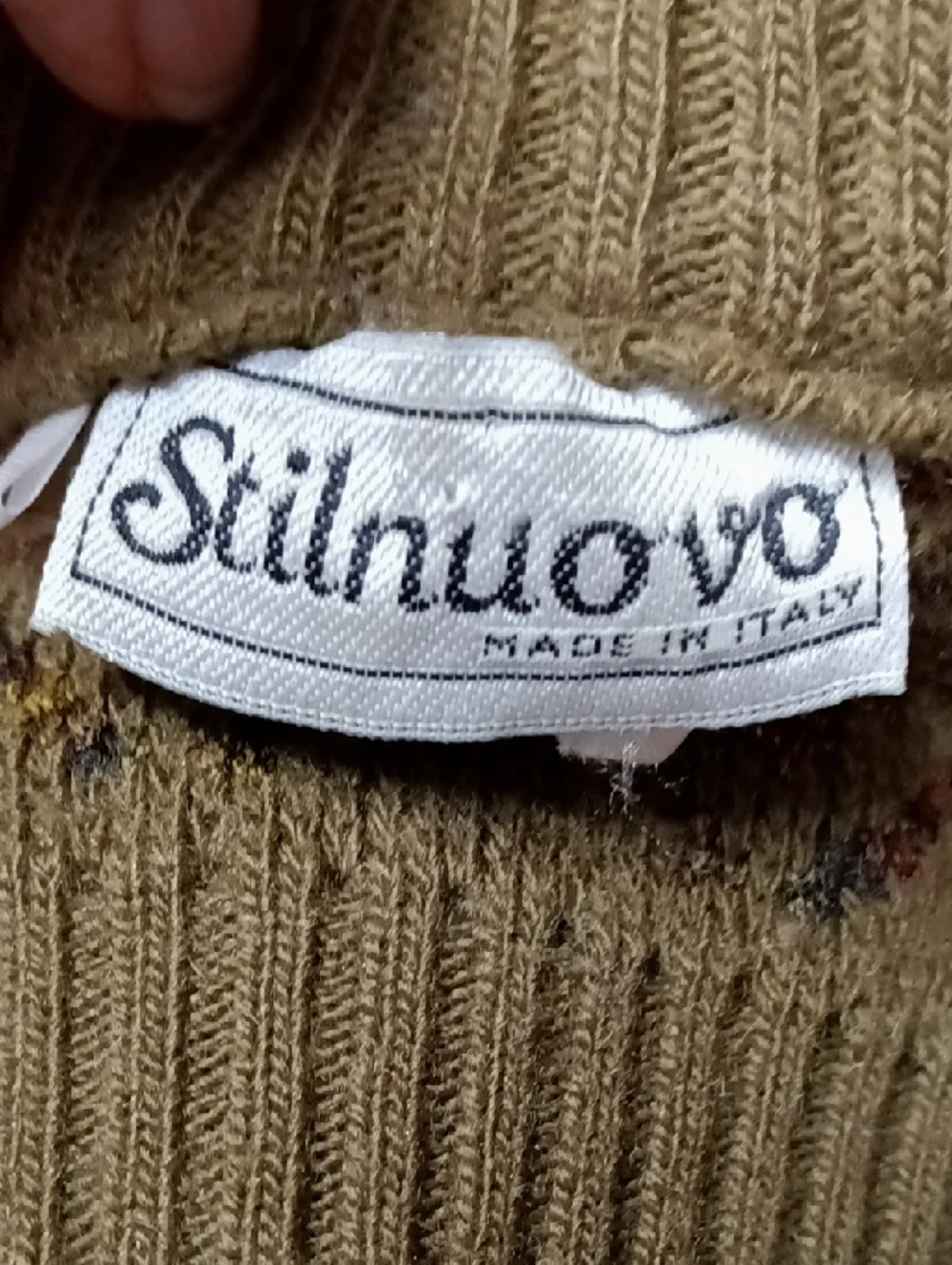 Stilnuovo Vintage Italian Intarsia  Crewneck Sweater Stripe Size XL
